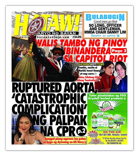 HATAW! D'yaryo ng Bayan hatawtabloid.com.